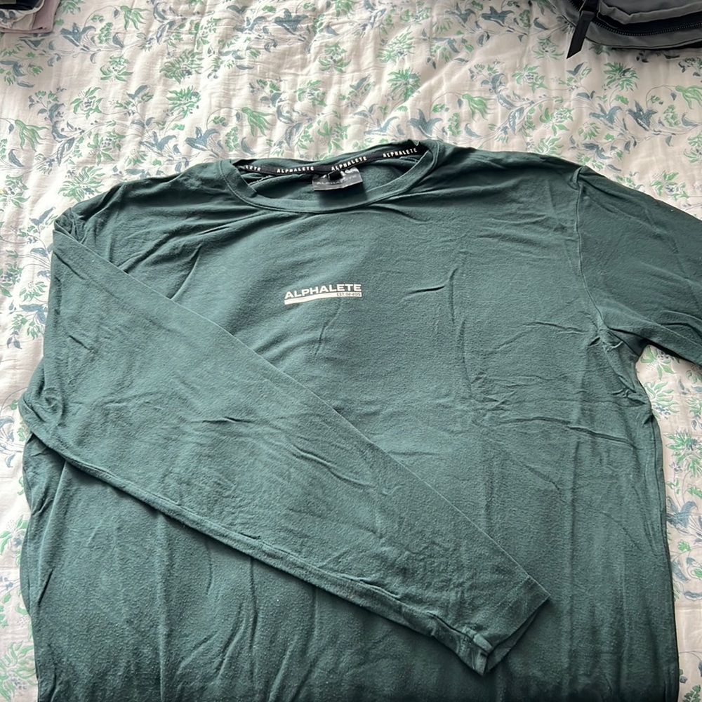 Alphalete Performance Compression Shirt, Forrest Green - Large